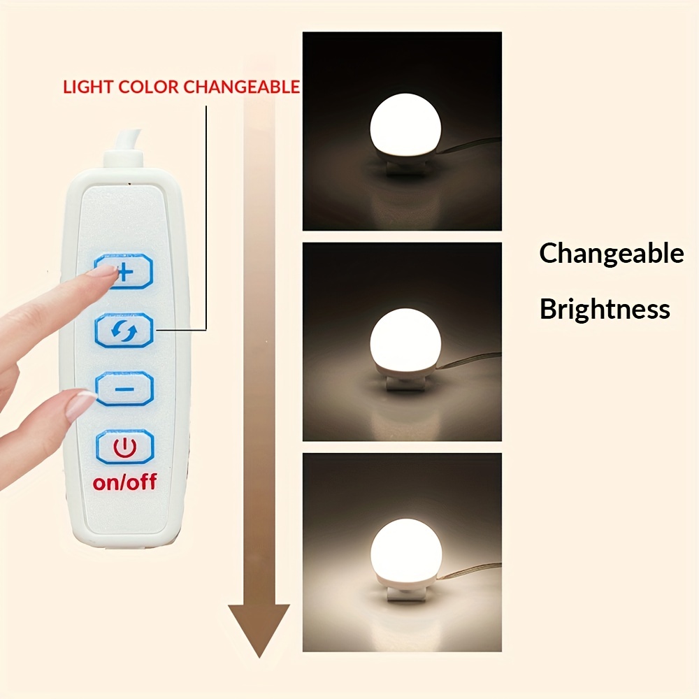  Lámpara LED para tocador de baño, iluminación de maquillaje  moderna, lámpara frontal de espejo de 3 modos de color, luces de espejo  para tocador y baño [Clase energética A +] (Tamaño 