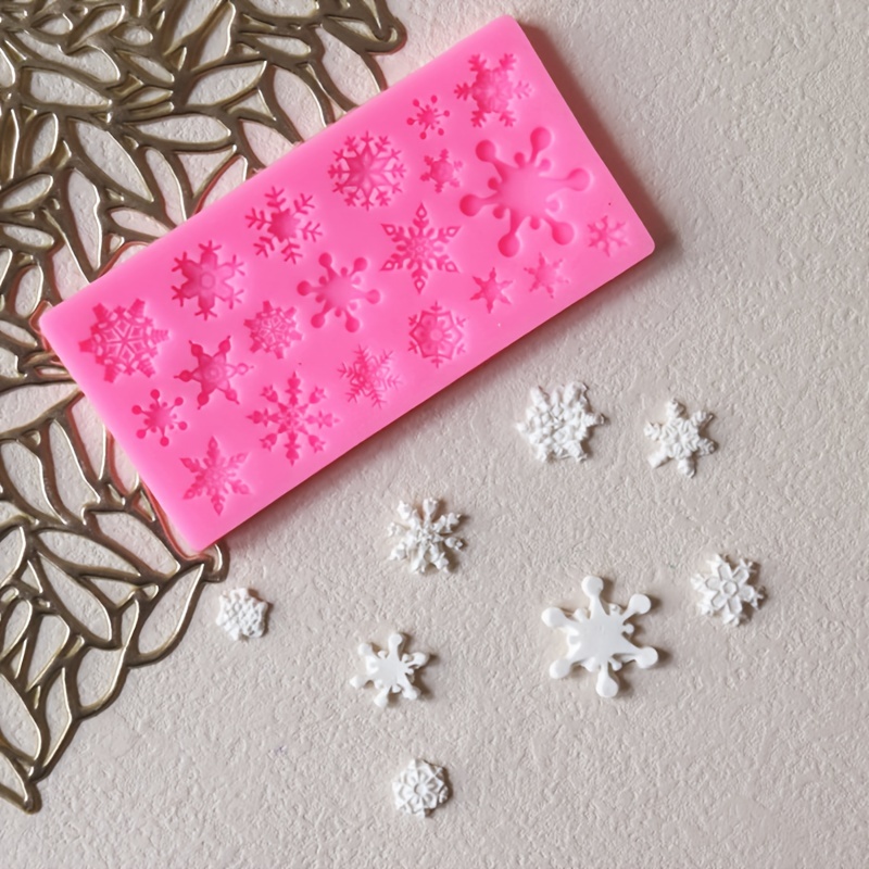  Great Mold Christmas Snowflake Silicone Mold for Chocolate  Candy Wax Melts Soap Oreo Candle Resin Art Crafts Fondant Cake Decorating  Tools