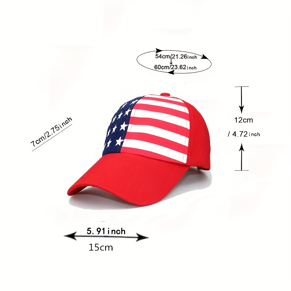 Cute Flag Baseball Cap Snapback Trucker Hats for Men Women Adjustable  Patriotic Flat Bill Hats