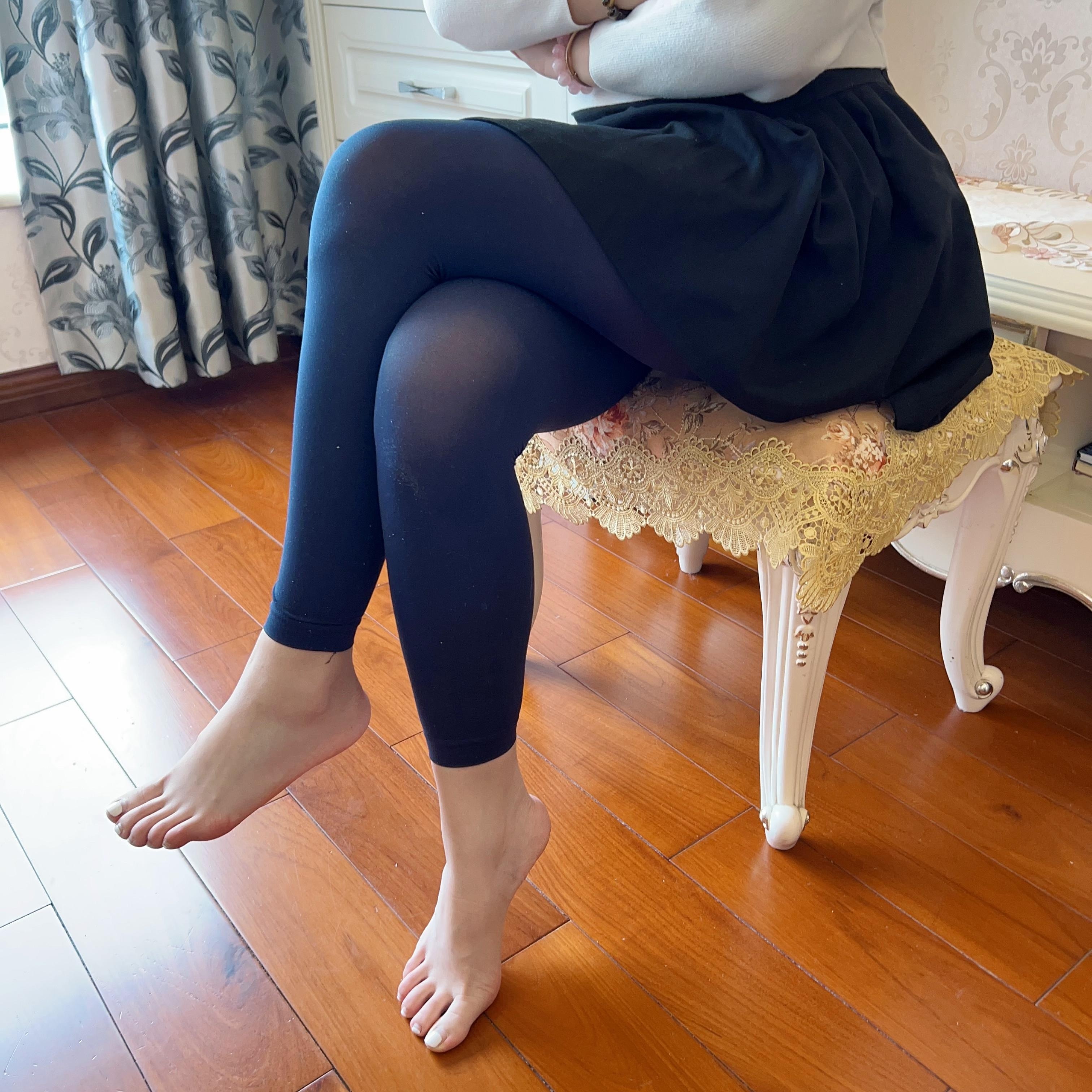 

Solid Slim Tights, Opaque High Waist Super Elastic Leggings, Women's Stockings & Hosiery