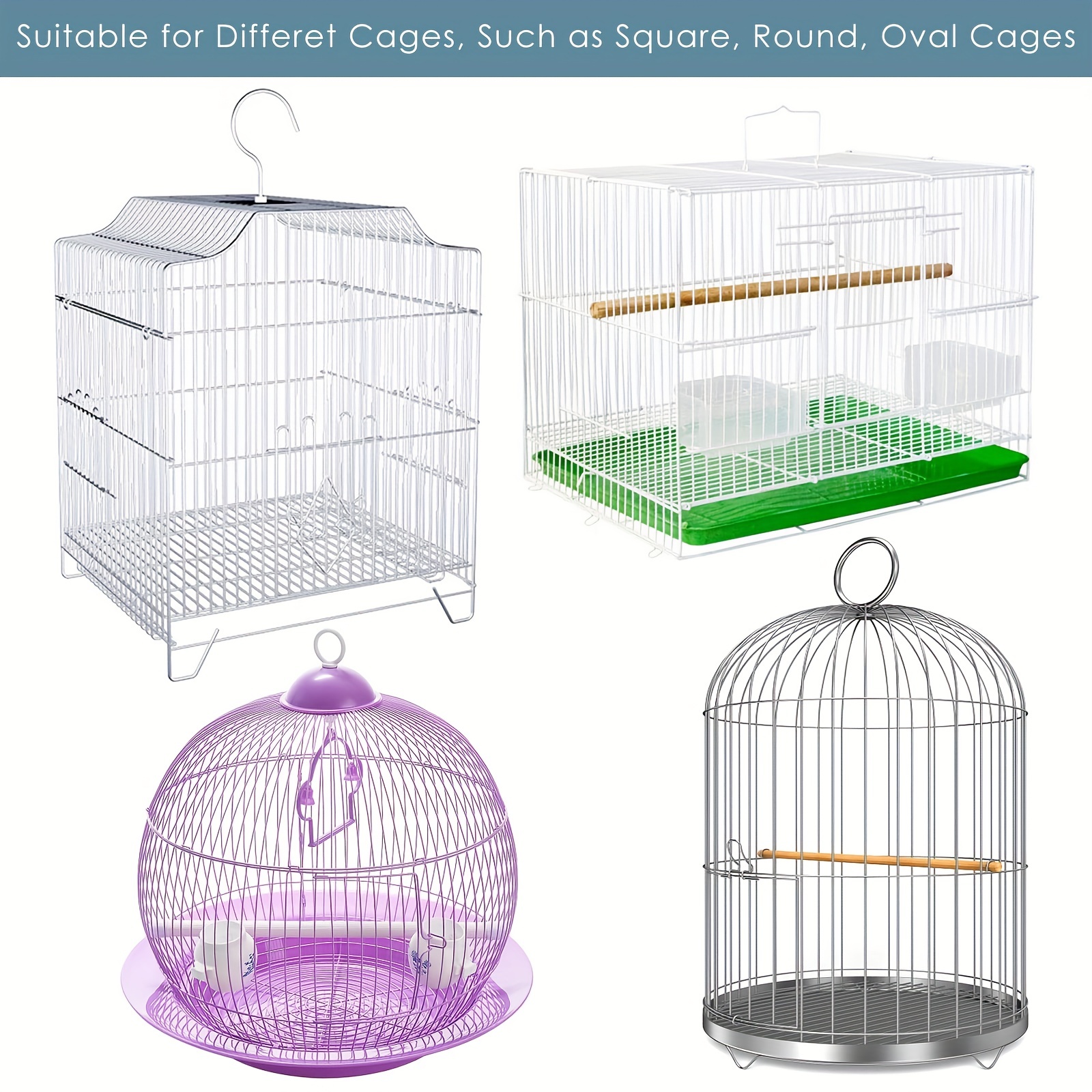 Bird Cage Seed Catcher Universal Birdcage Net Nylon - Temu
