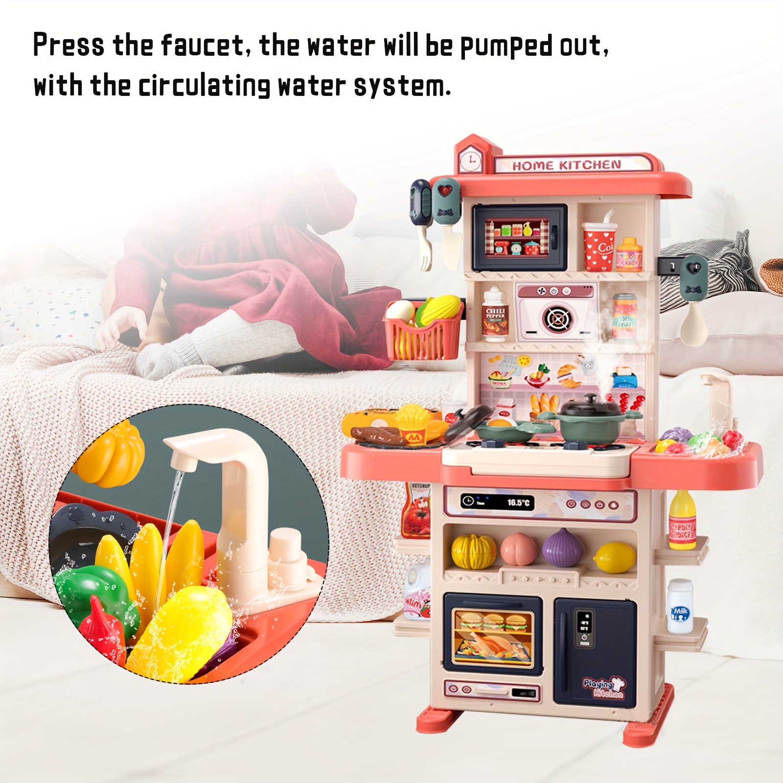 Simulation Kitchen Cooking Toy Set Children's - Temu