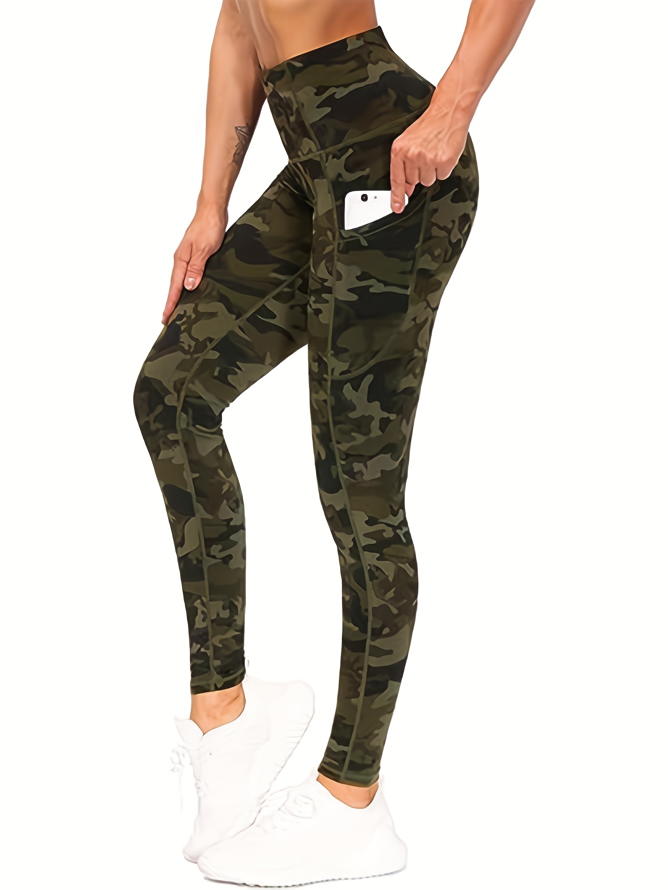 Butt Lifting Leggings With Pockets For Women Stretch Cargo