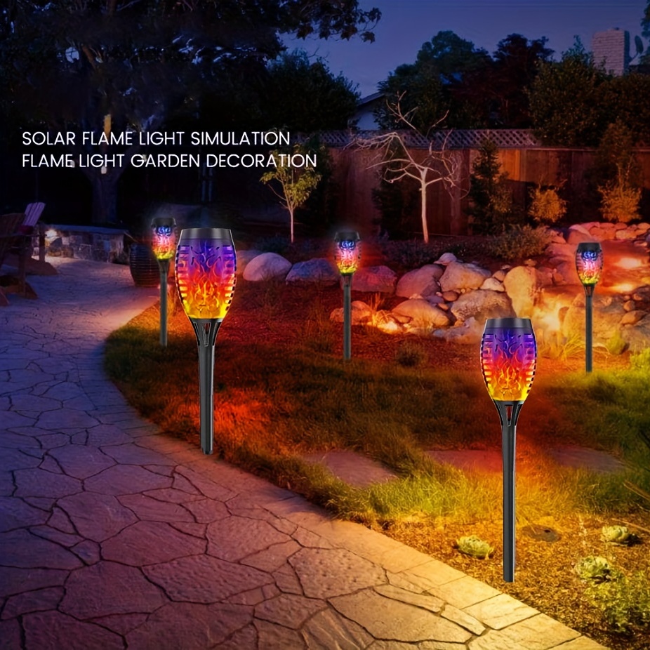 Lampes solaires torches lampe de jardin lumière solaire extérieur