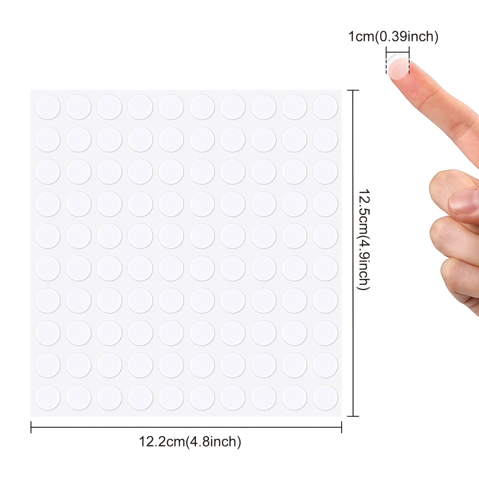 140pcs 20mm Double Sided Sticky Removable Dots Stickers Round Putty Clear  No Trace Sticky Tack for