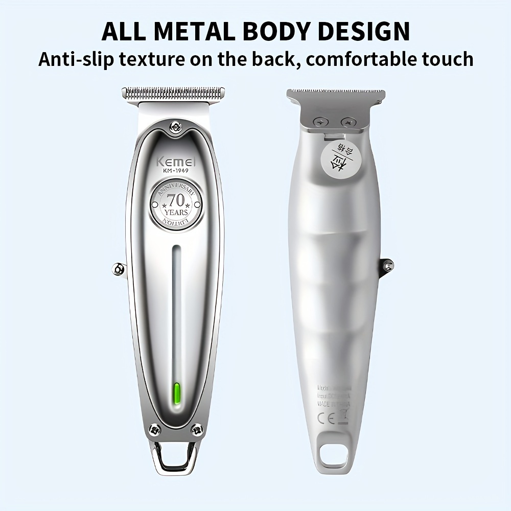 Kemei KM-1949 All-metal Professional Cordless Hair Clipper Trimmer Barber  US 