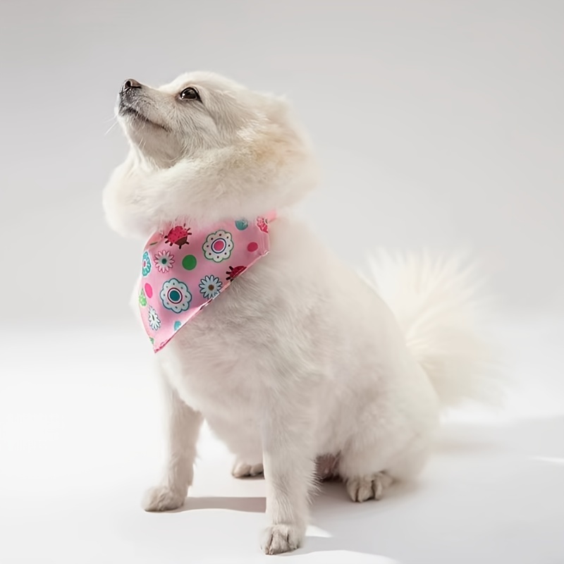 Pet Saliva Towel Cartoon Graphic Triangle Scarf
