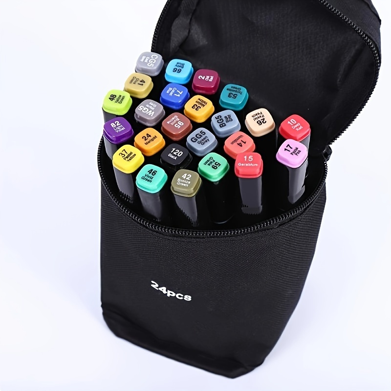Professional Art Markers Pen Set Colored Alcohol Oily Student Stationery  Drawing School Supplies Posca Manga Children Toys