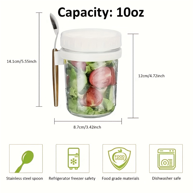  Tribello 20 OZ Overnight Oats Container With Lid, Set