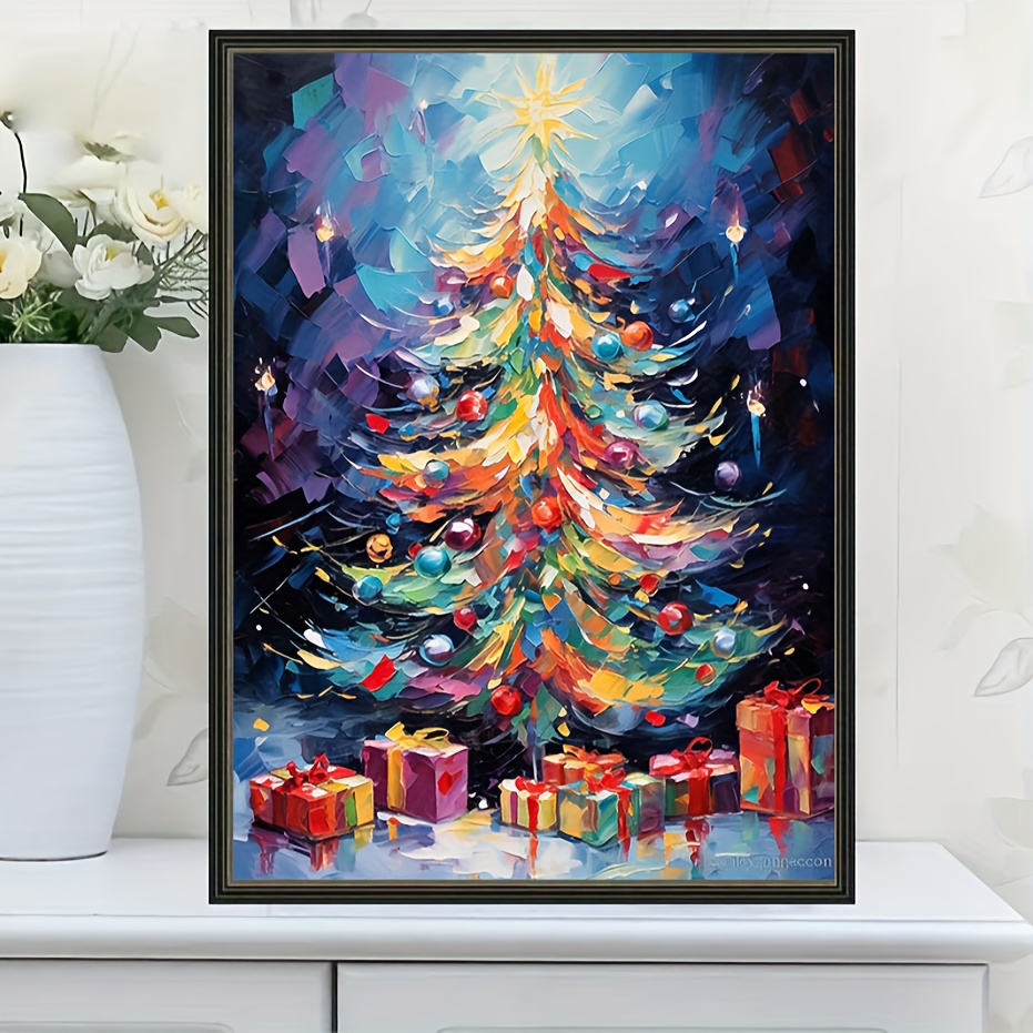 Artificial Diamond Painting Christmas Tree Diamond Painting - Temu