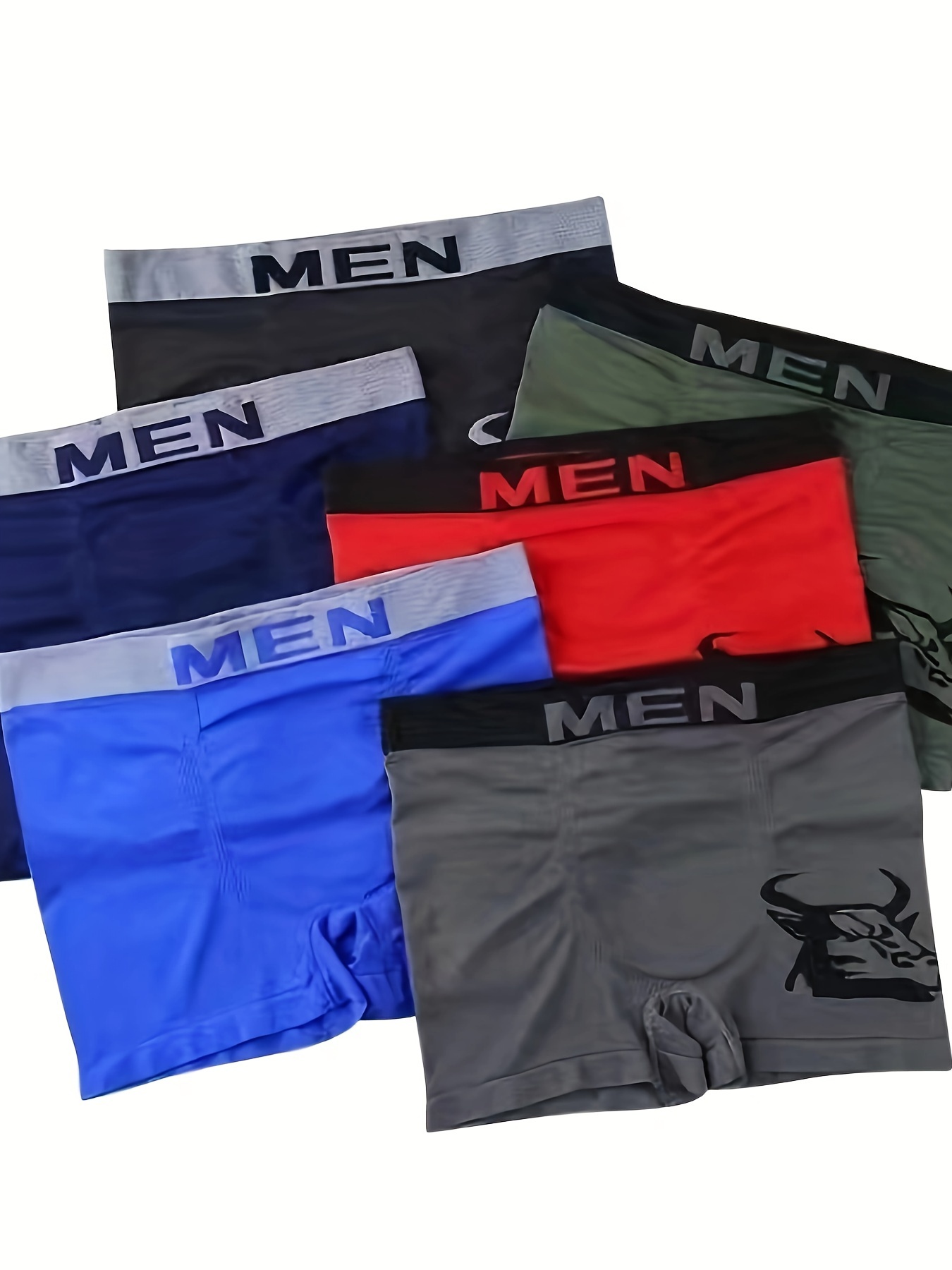 Men's Seamless Breathable Comfy Boxer Briefs Men's Underwear - Temu