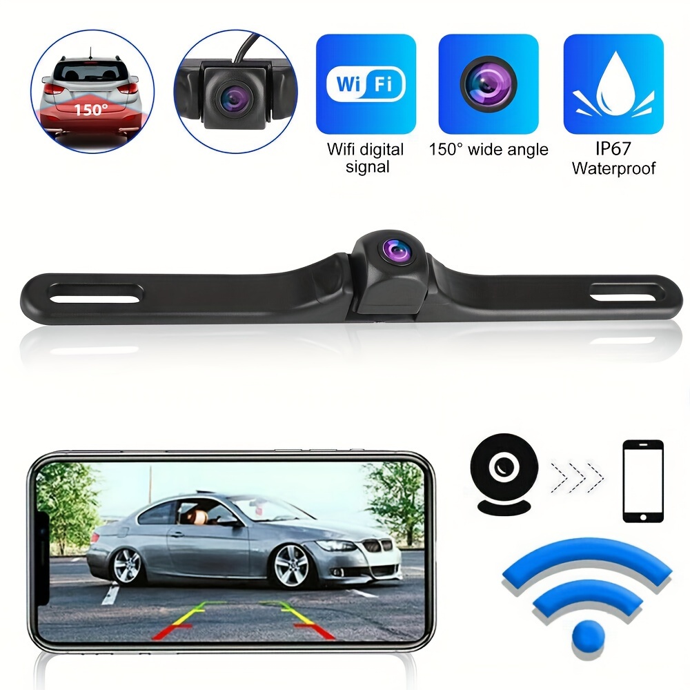 Cámara Respaldo Inalámbrica Coche 5g 720p Hd Matrícula Coche