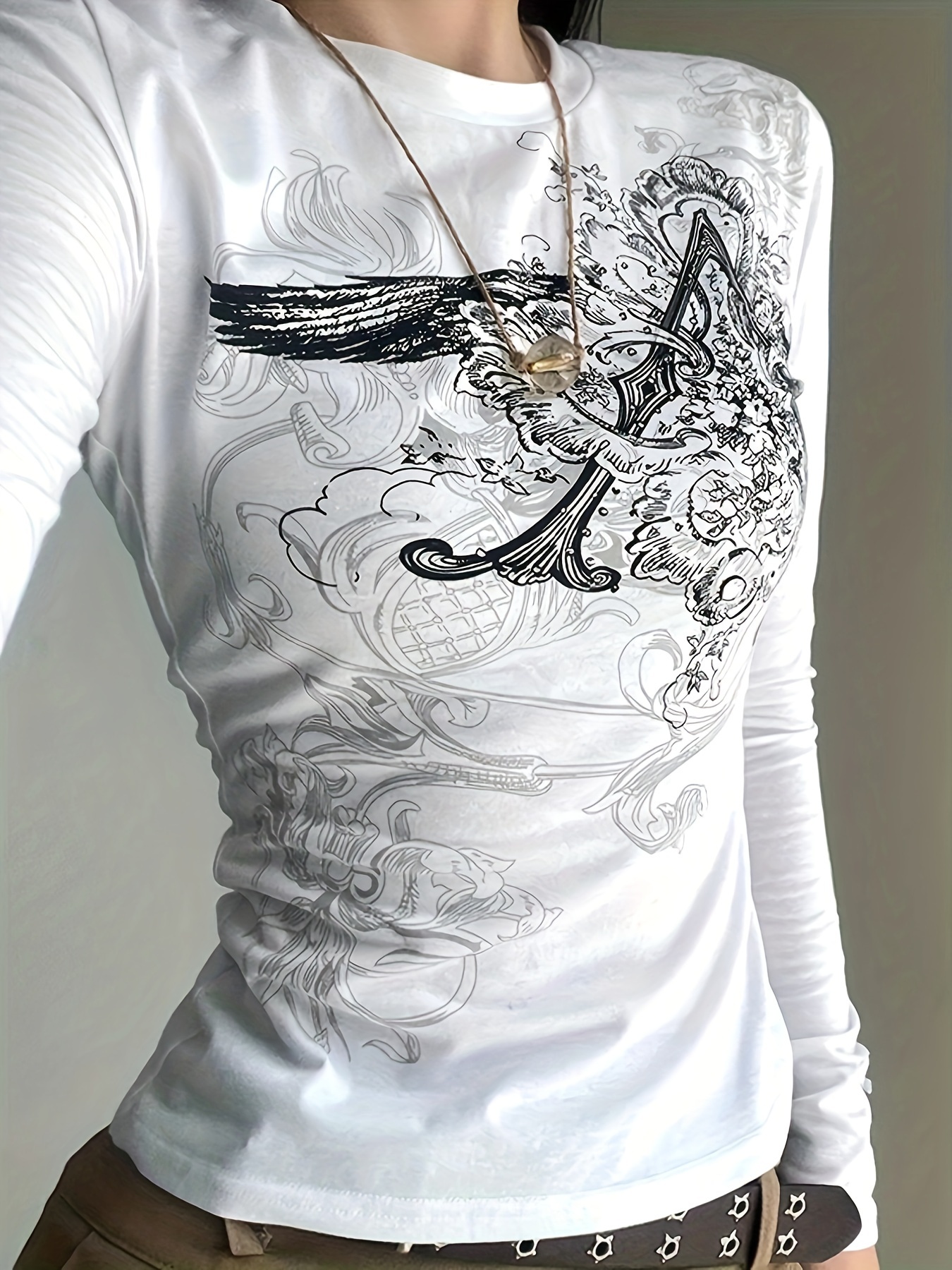 Plus Size Y2k T shirt Women's Plus Rhinestone Butterfly - Temu