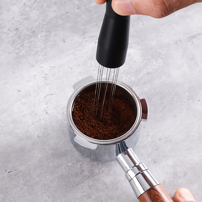 Espresso Coffee Stirrer Stainless Steel Mini Whisk Espresso Wooden