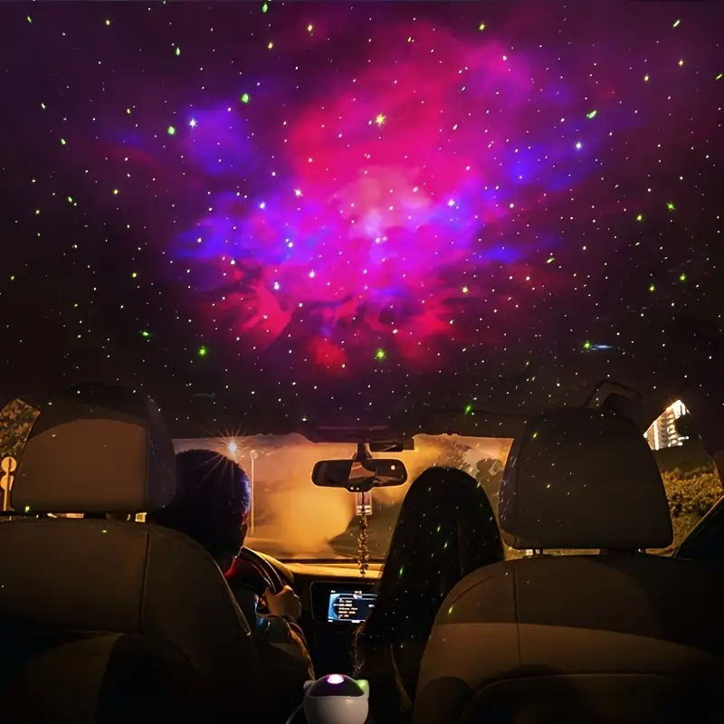 1 set star projector galaxy night light kids room decor aesthetic adjustable head angle astronaut nebula galaxy projector gift for kids adults home party ceiling decor christmas details 7