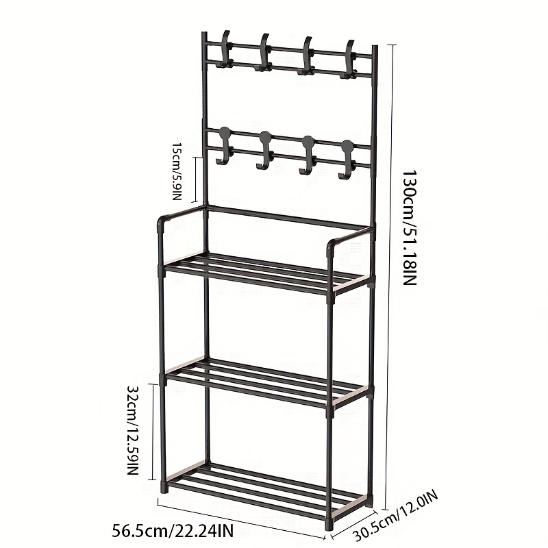 Foldable Flower Stand Indoor Outdoor Succulent Display Tall Plant Stand