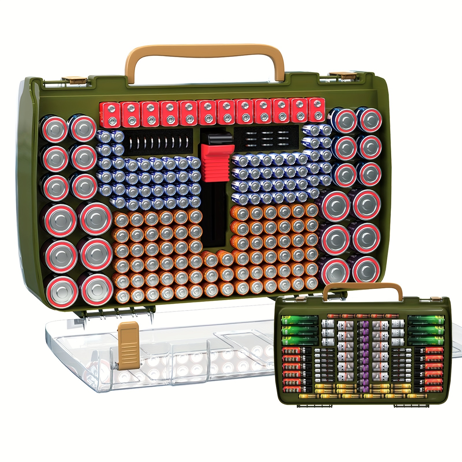L'étui de rangement de la batterie peut contenir 8 piles AAA Organiseur  portable Collision 