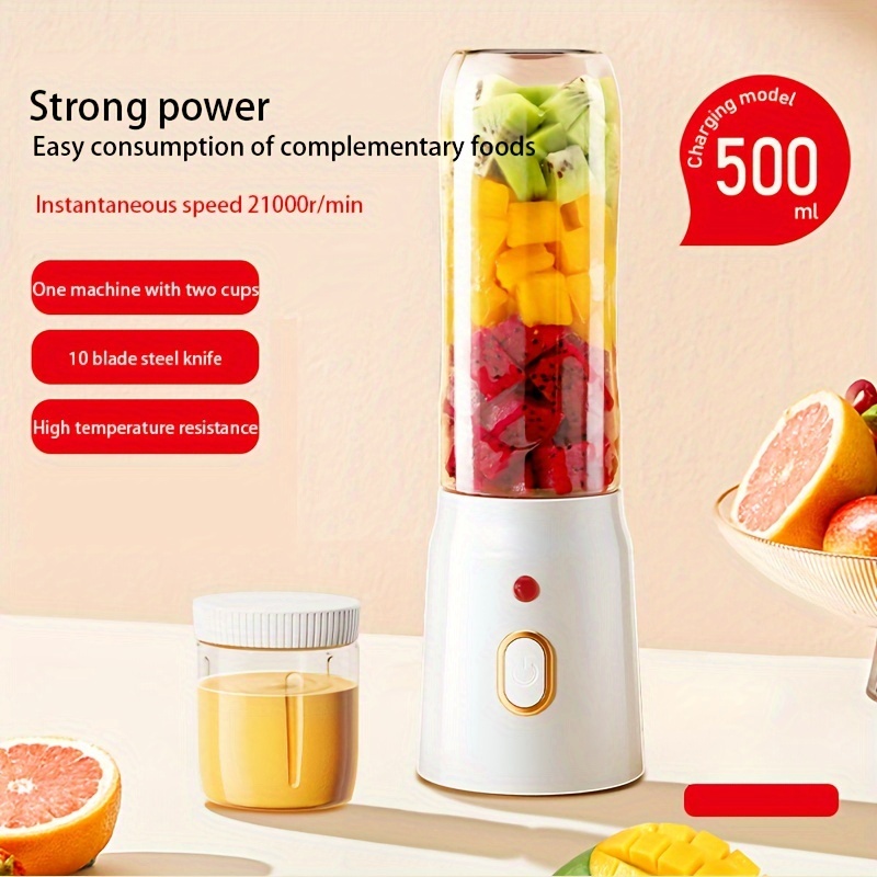 Portable 6-blade Juicer Cup For Fruits And Vegetables - Small, Wireless,  And Ideal For Students - Electric Juicer For Fresh And Nutritious Drinks -  Temu