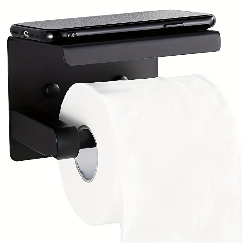  Soporte de papel higiénico, soporte para papel higiénico sobre  el tanque, soporte para rollo de papel higiénico, soporte para papel  higiénico : Herramientas y Mejoras del Hogar