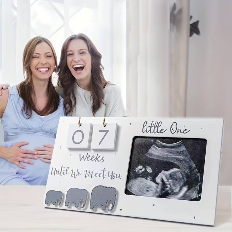 Heart's Sign Cadre photo à ultrasons pour bébé – Cadeau pour maman