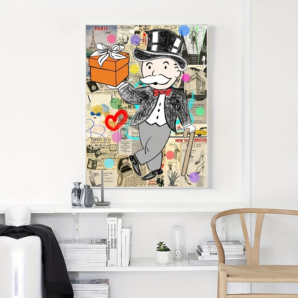 Monopoly Graffiti Wall Art