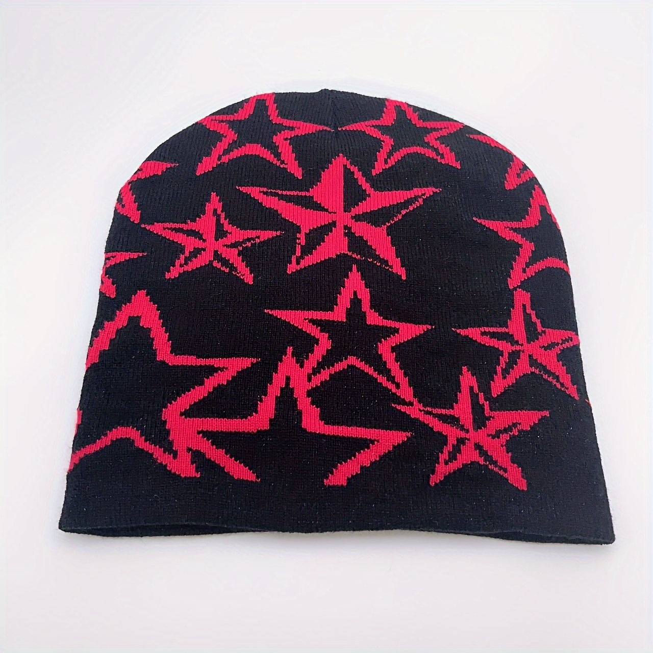 Pentagram Jacquard Y2k Beanie Solid Color Hip Hop Skull - Temu