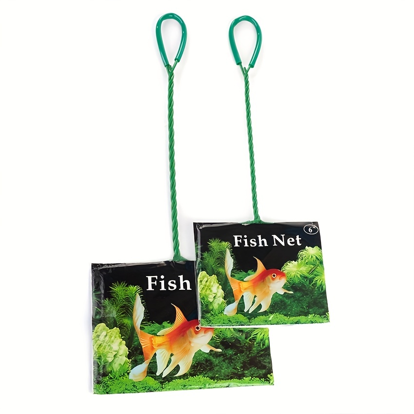 Fish Net Long Handle Portable Square Aquarium Accessories - Temu
