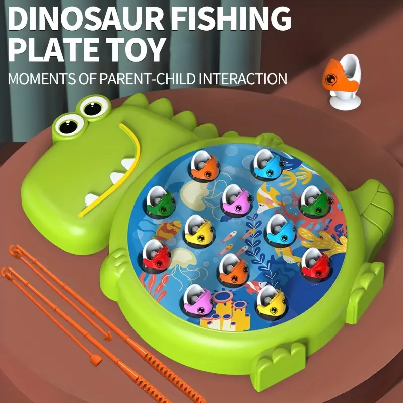 Dinosaur Fishing Game Toy]intelligent Interesting Fishing - Temu