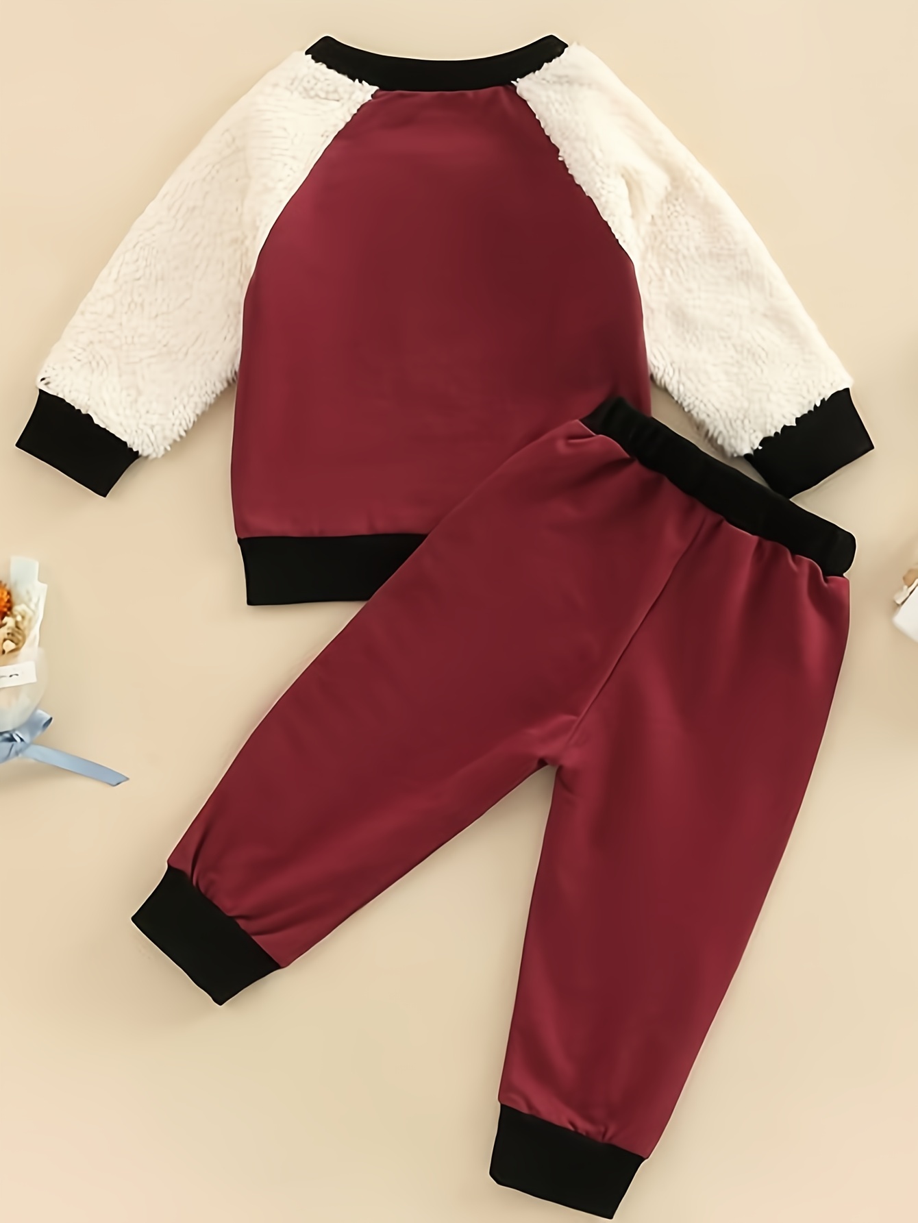  Conjunto de ropa de otoño para bebé niño y niña, sudadera de  manga larga con estampado de letras alegres y pantalones deportivos, Rojo  Jolly : Ropa, Zapatos y Joyería