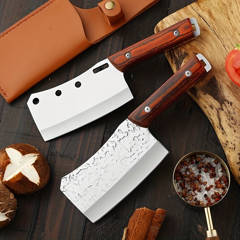 Small Kitchen Knife For Meat Vegetable Cutting, Portable Heavy Duty Bone  Chopping Knife, Dual-purpose Meat Bone Cutting Knife For Outdoor Camping  Hunting - Temu
