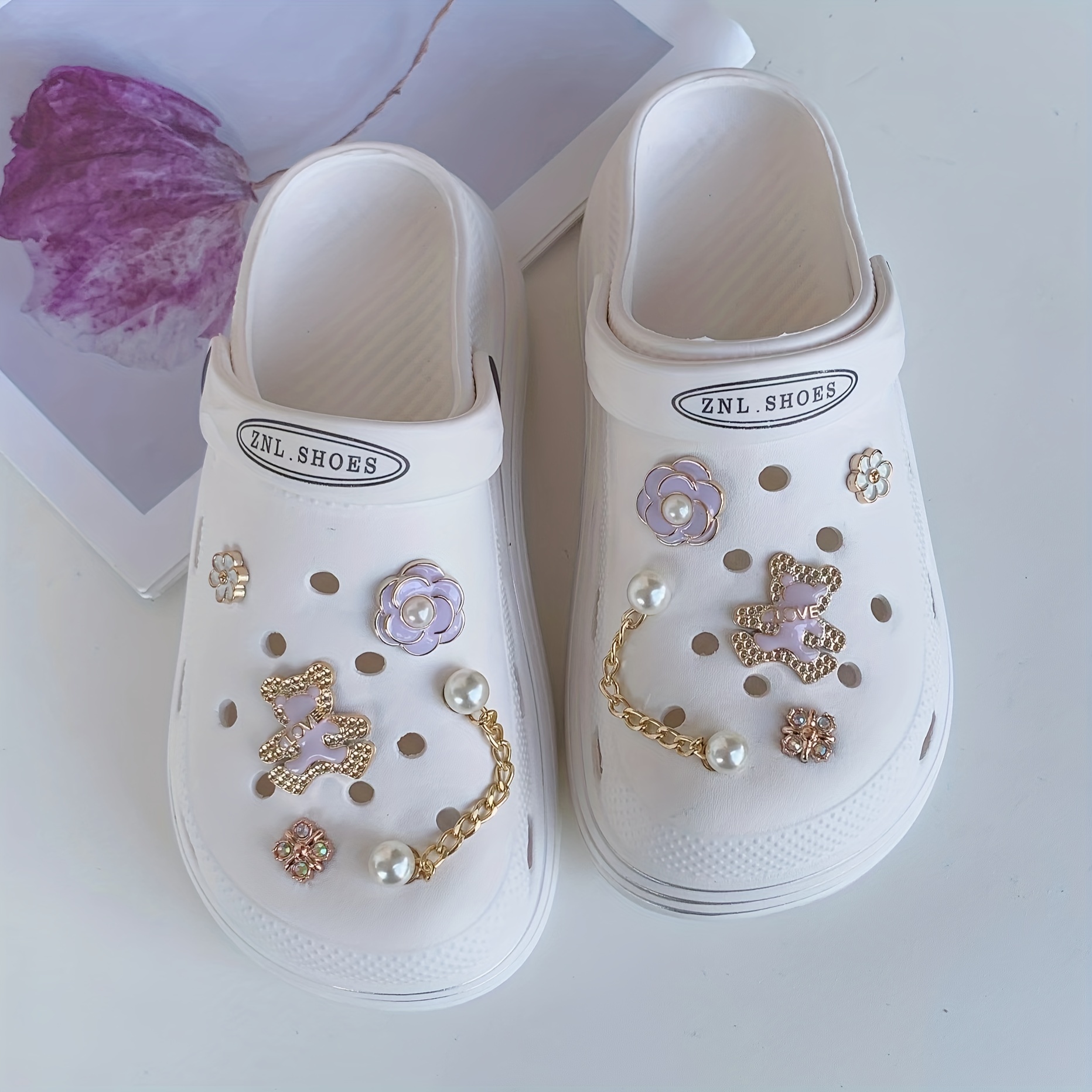 Bling Shoe Charms Decoration For Croc Fit For Kids And Women - Temu
