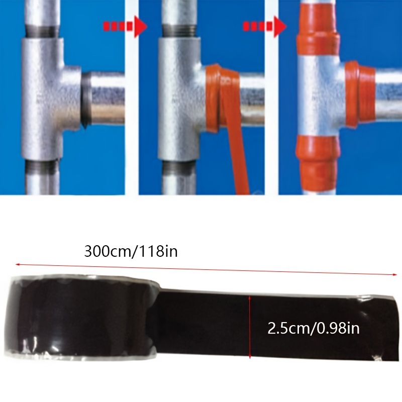 300cm Pipe Stop Leaks Repair Tape Self-Fusing Silicone Rubber