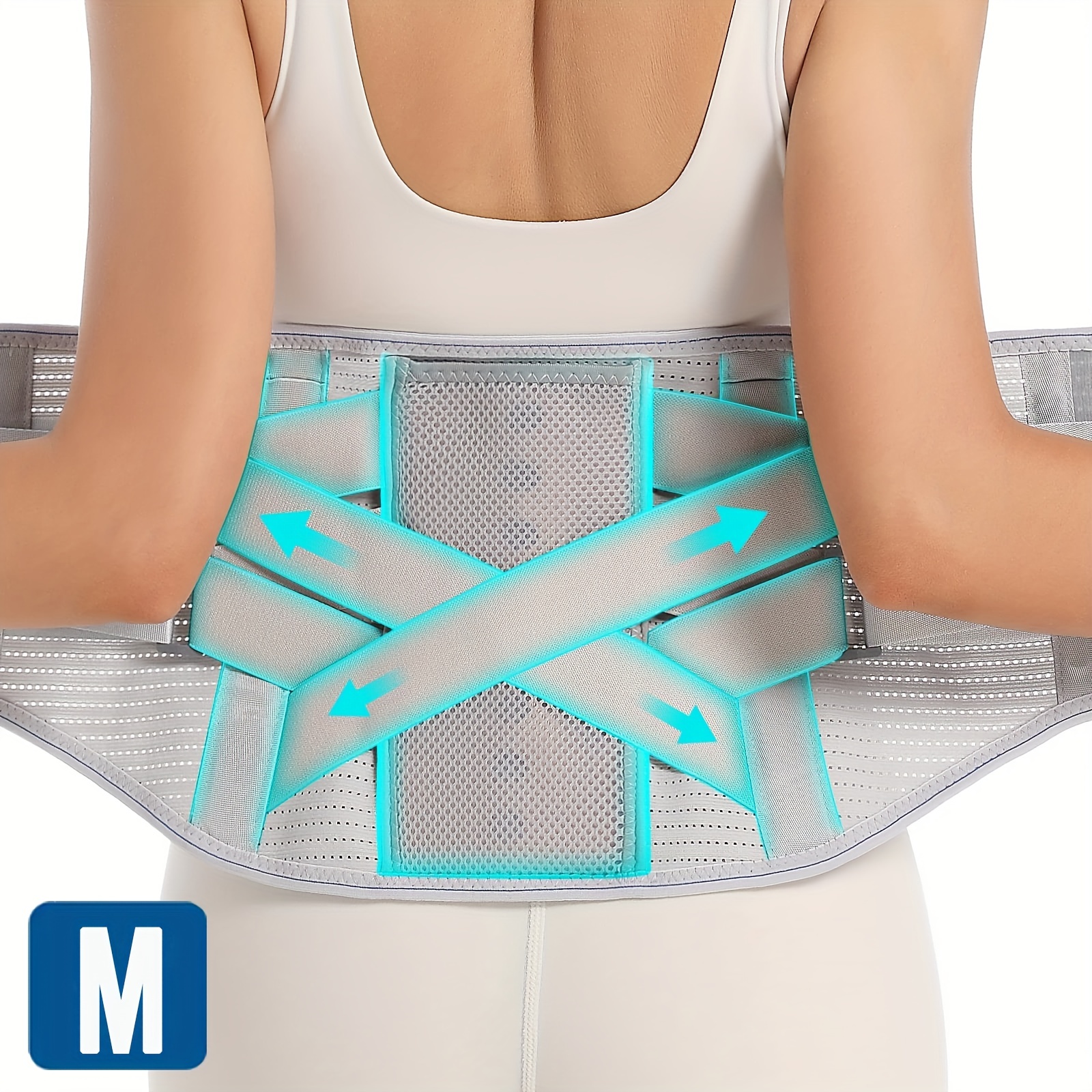 Back Support Lower Back Brace Pain Relief Lumbar Support Belt With Metal  Plate