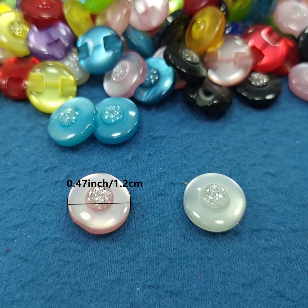 660pcs Buttons Mixed Resin Buttons Assorted Colorful Buttons Plastic Round  Ridge 2/4/6 Holes Sewing Buttons