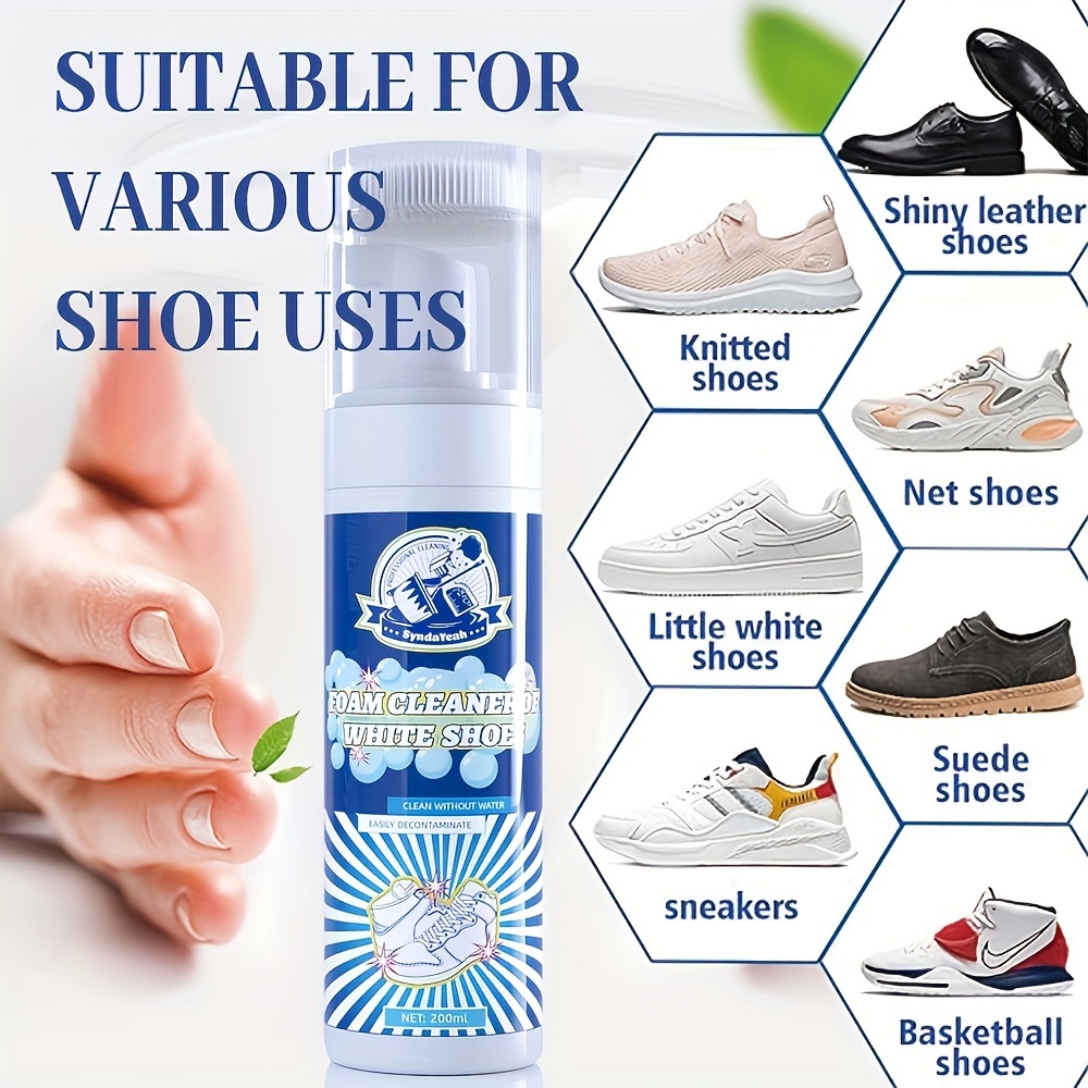 Shoe Whitener,Shoe Whitener Cleansing for Sneakers,White Shoe Foam