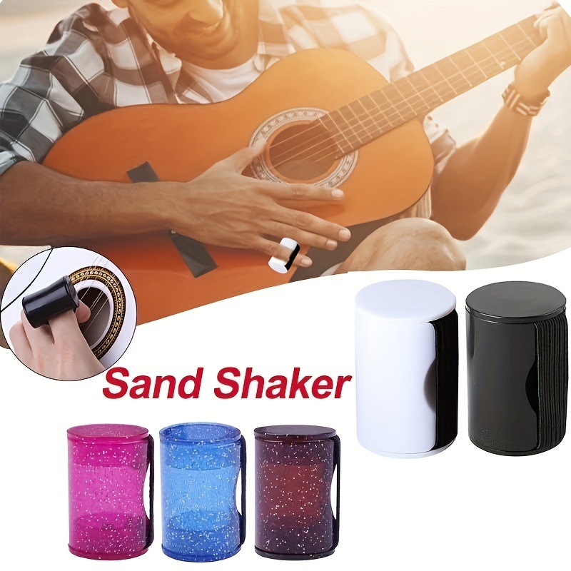 Ukulele Portable Mini Sand Shaker Hammers Finger Ring Maracas Wear