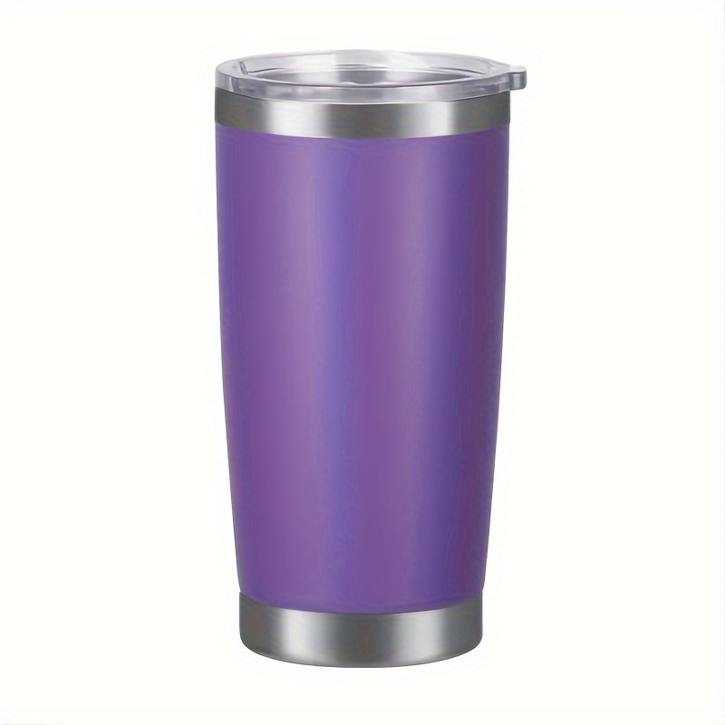 Solid Color Tumbler With Lid Stainless Steel Thermal Water - Temu
