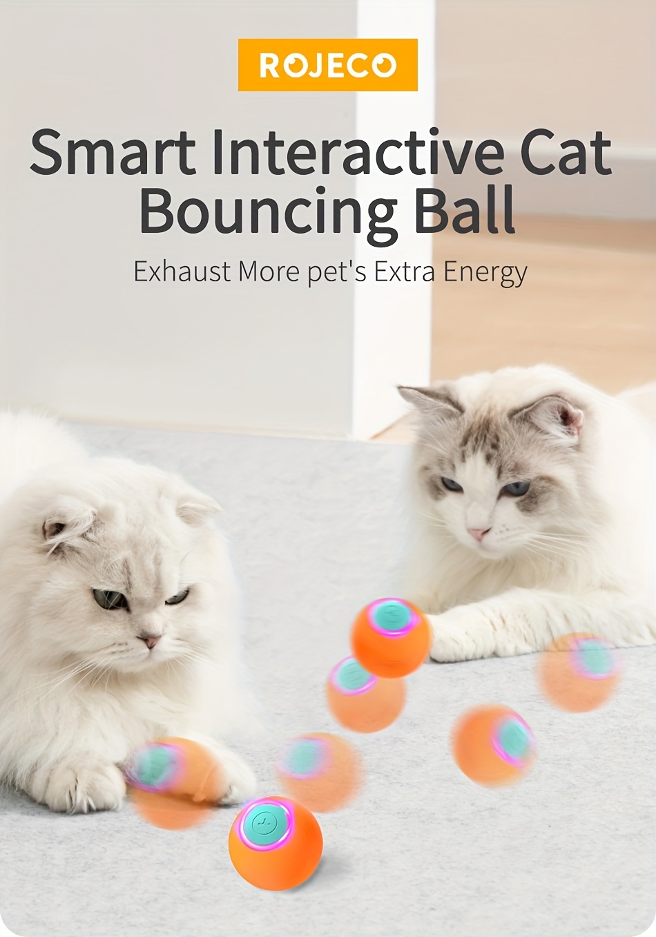 Smart Interactive Cat Toy Rolling Ball автоматический - Temu Georgia