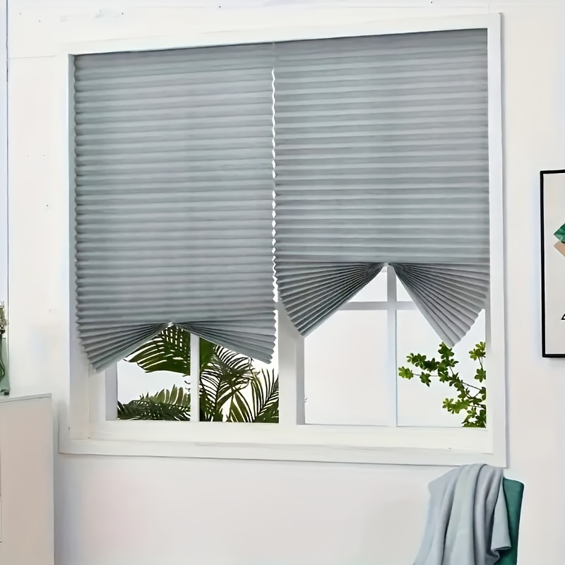 Persiana enrollable con ventosa, cortina opaca con sombreado solar, sin  perforaciones, para sala de estar, cocina, sin clavos - AliExpress