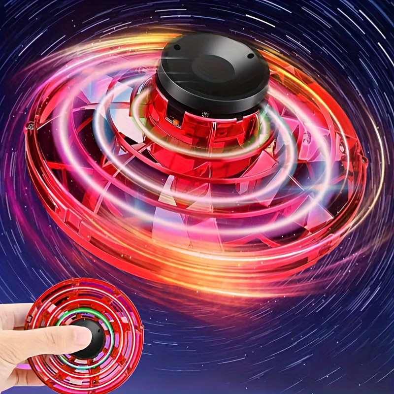 Flying Spinner Mini Drones Mini Flying Ball Toy with Lights Hover Orb  Fidget Spinner Indoor Outdoor Fun Gadgets,Easter Birthday for Boys Girls  Teens