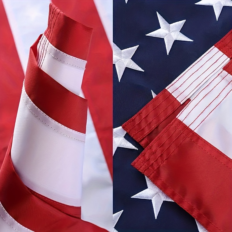 American Flag 3'x5' Ft - Embroidered Stars, Sewn Stripes, Heavy Duty USA Flag