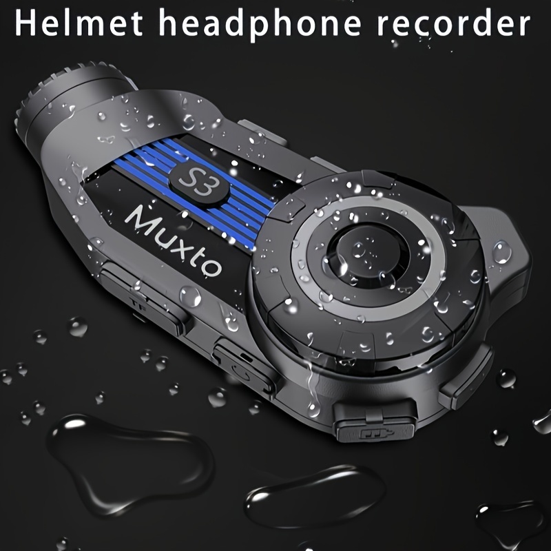  Sistema de Intercomunicador Interphone Bluetooth Yiden con  micrófono y audífonos para casco de motocicleta o de moto de nieve, para 2  o más choferes (sistema dual) : Electrónica
