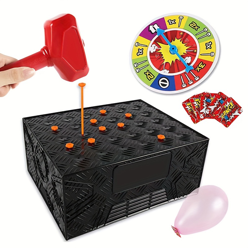 Colorful Balloons 100 pcs Fun Whack A Balloon Game Creative Balloon Box  Table Game with Hammer Anti-Stress Crazy Party Prank Toy : : Toys  & Games
