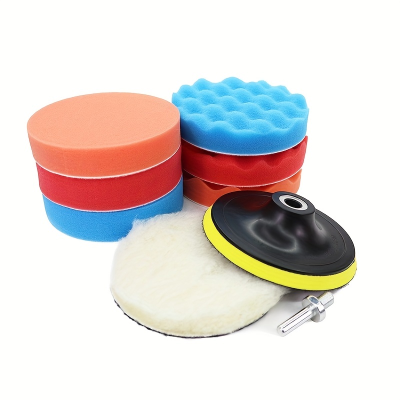 38pcs 3 Inch Buffing Polishing Pads, Car Foam Drill Polishing Pad Kit  Sponge Pads Buffer Polisher Kit Headlight Restoration Kit With Wool Pads