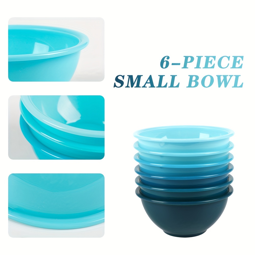 Plastic Mini Prep Bowls with Lids Set - Plastic Bowl Set Prep Bowls for  Kitchen