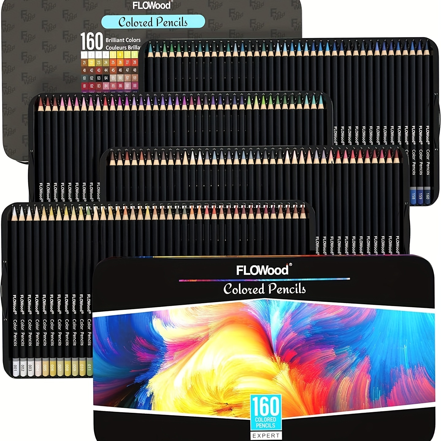 520 Colored Pencils 520 Vibrant Colors No Duplicates Premium
