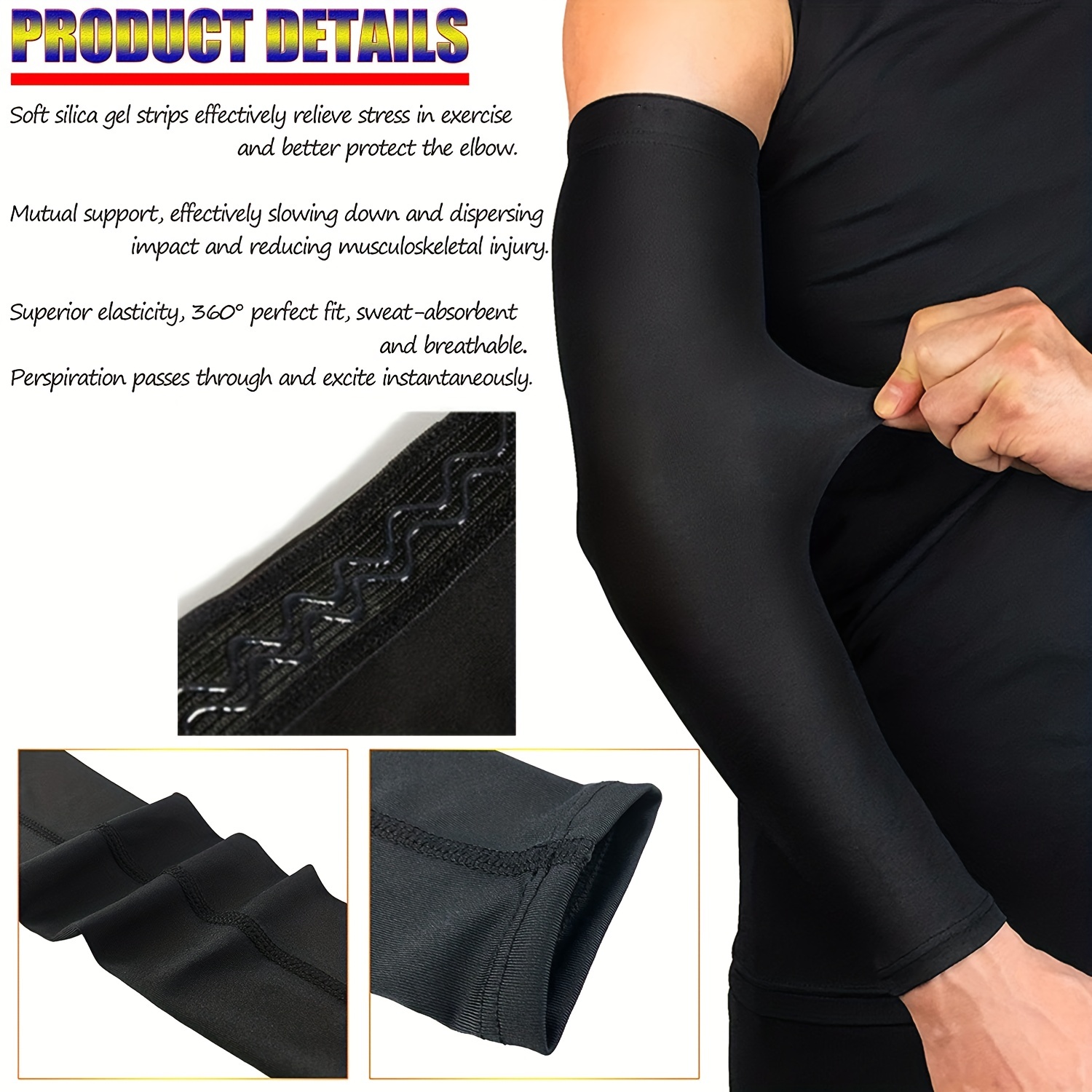 Compression Arm Brace Sports Arm Sleeve Tennis Basketball - Temu