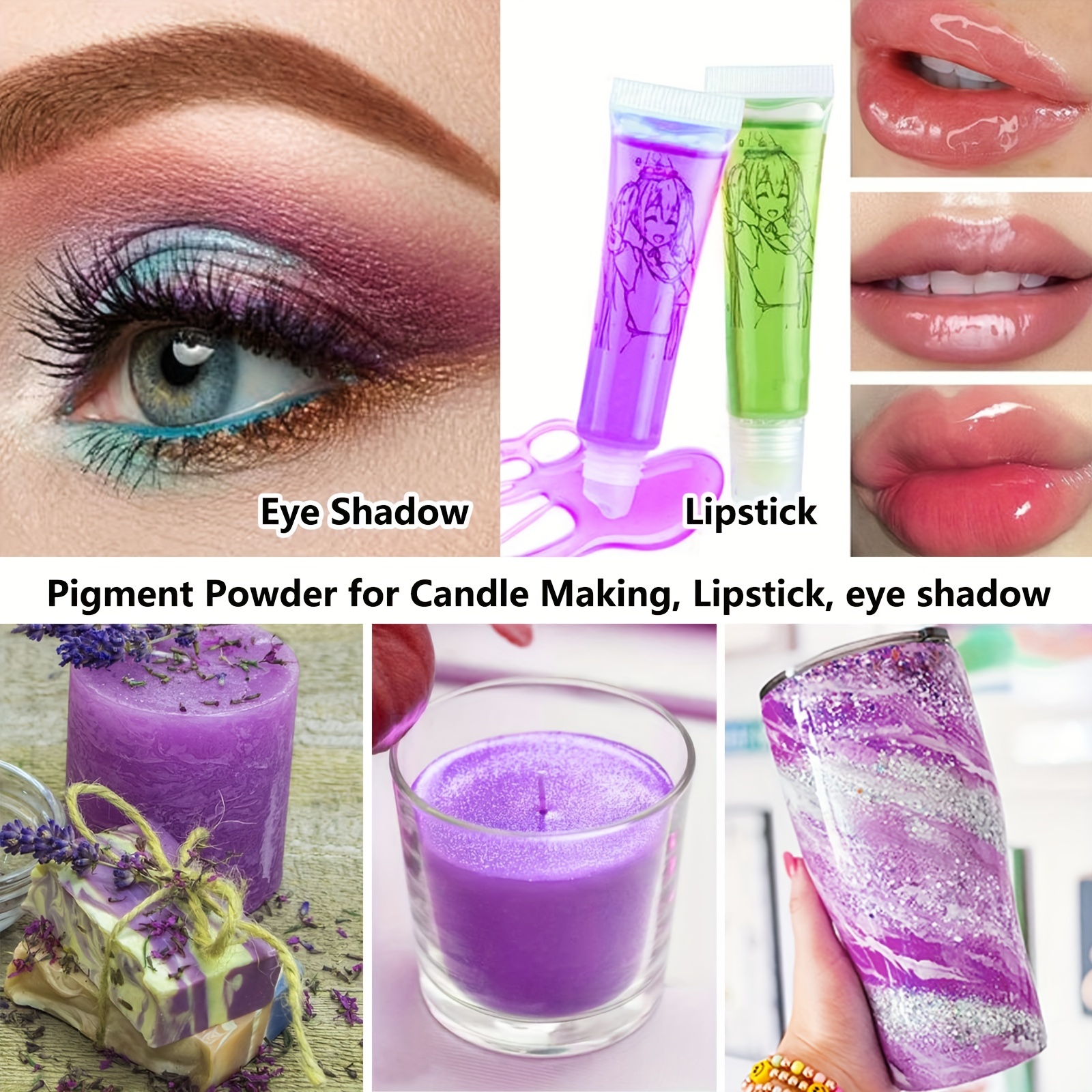 Mica Powder Purple Pearl Epoxy Resin Color Pigment Cosmetic - Temu