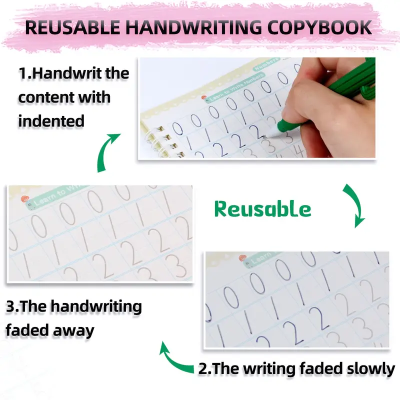 Magic Ink Copybooks For Kids Reusable Handwriting Workbooks For Preschools  Grooves Template Design And Handwriting Aid Practice For Kids The Print Wri