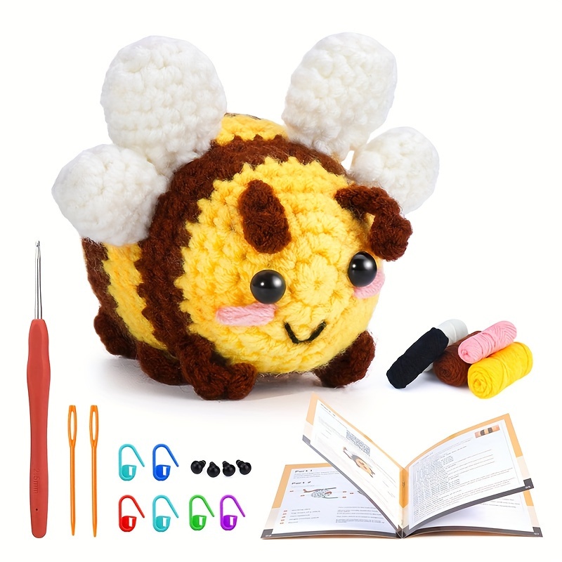 Crochetta Crochet Kit for Beginners, DIY Animal Crochet Kit,Cute